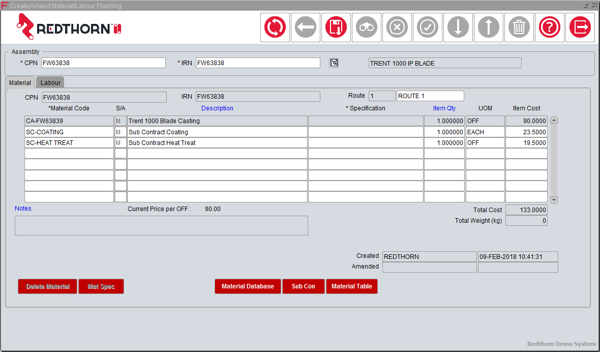 Material Estimating